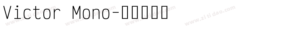 Victor Mono字体转换